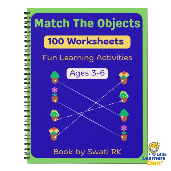 Home 5 Matching Objects Worksheets: 100 Fun Printable Activities for Preschool & Kindergarten | PDF - Instant Download | Digital Product