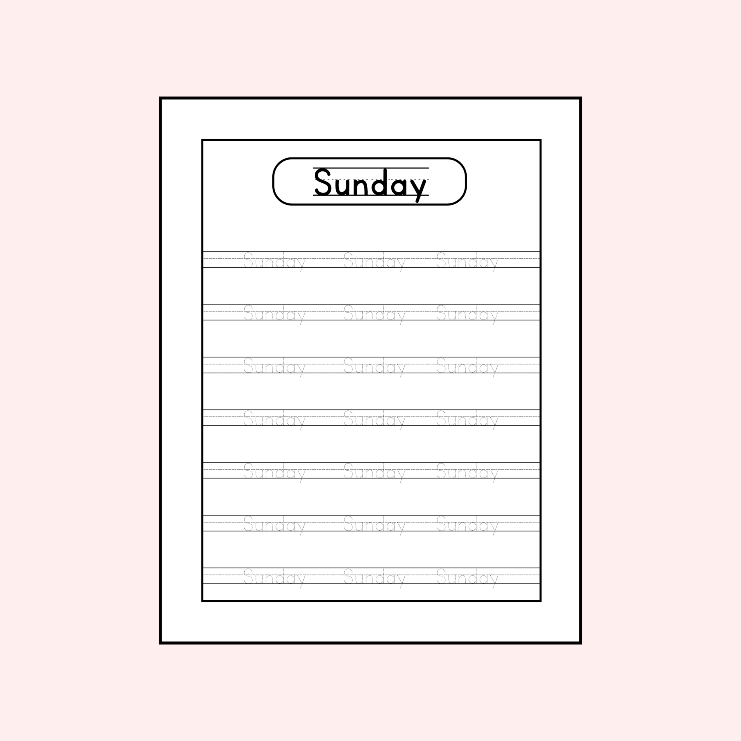 Tracing Book: Learn Months & Days| PDF - Instant Download | Digital Product | Little Learners Den 3 Tracing Book: Learn Months & Days| PDF - Instant Download | Digital Product | Little Learners Den - Image 2