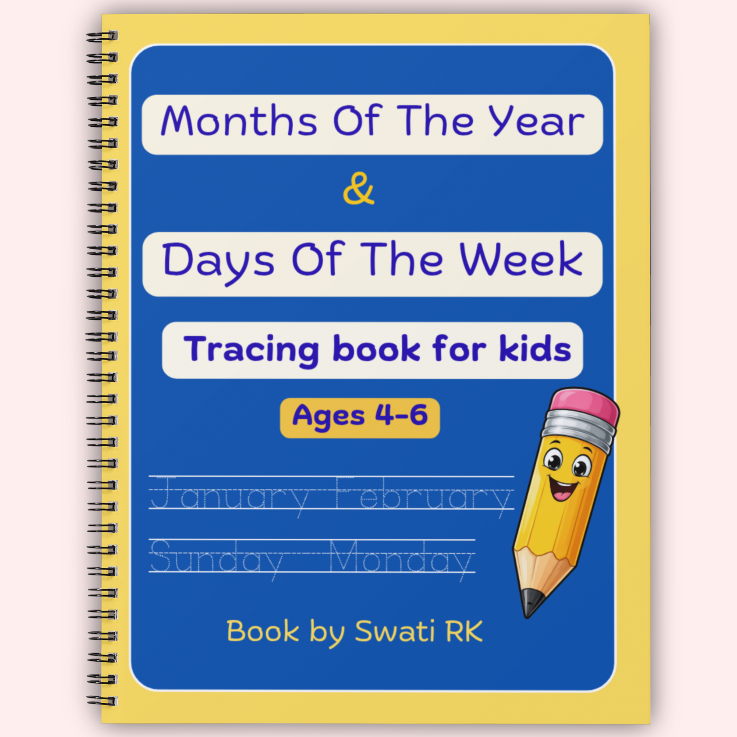Tracing Book: Learn Months & Days| PDF - Instant Download | Digital Product | Little Learners Den 2 Tracing book days of the week and months of the year