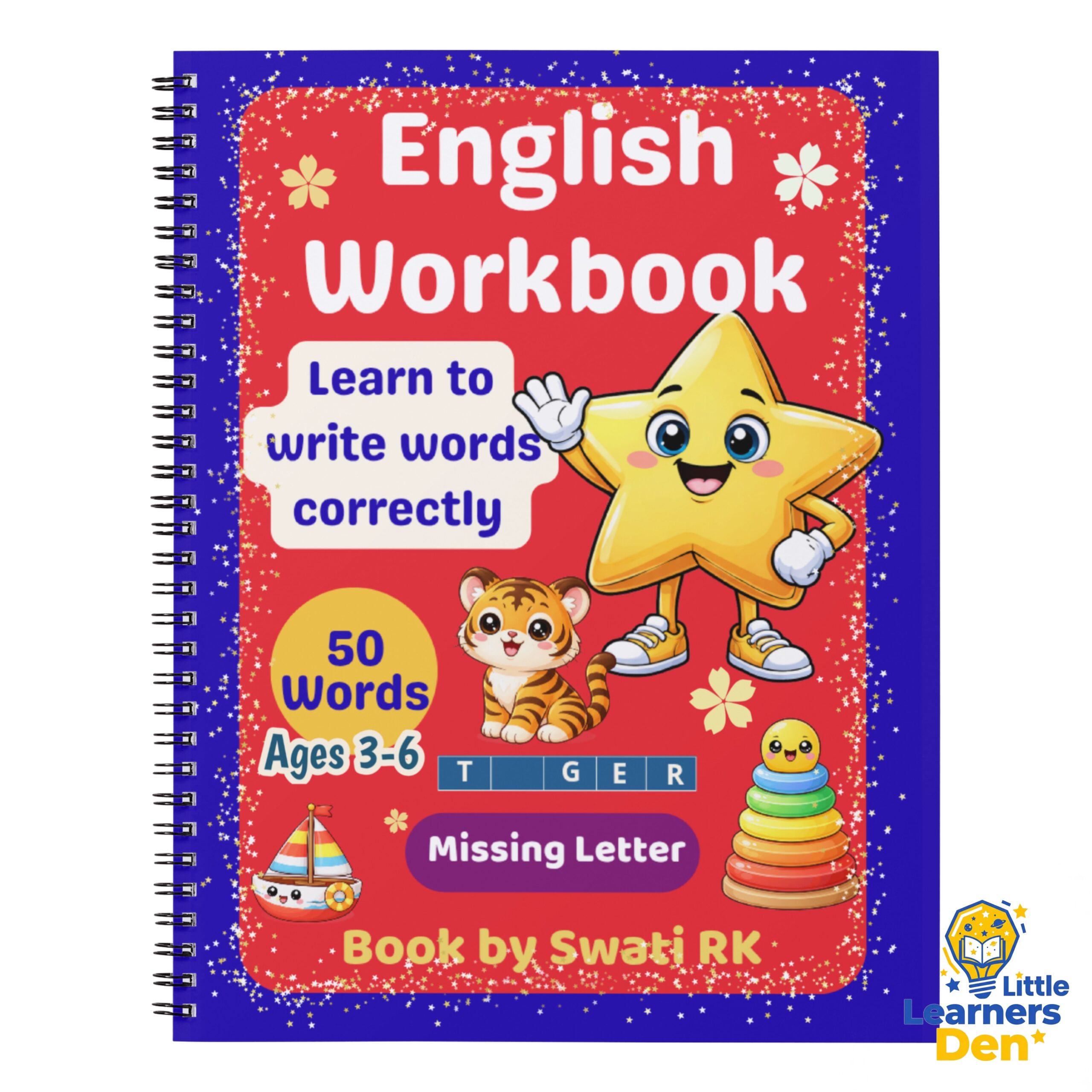English Words Learning Workbook: 50 Missing Letter Words (Ages 3-6) - PDF - Instant Download | Digital Product 2 English Words Learning Workbook: 50 Missing Letter Words (Ages 3-6) - PDF - Instant Download | Digital Product