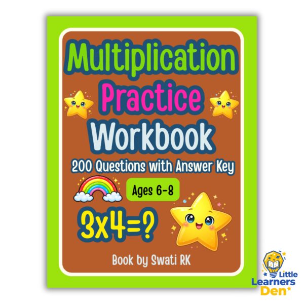 ​Multiplication Practice Workbook for Kids Ages 6-8