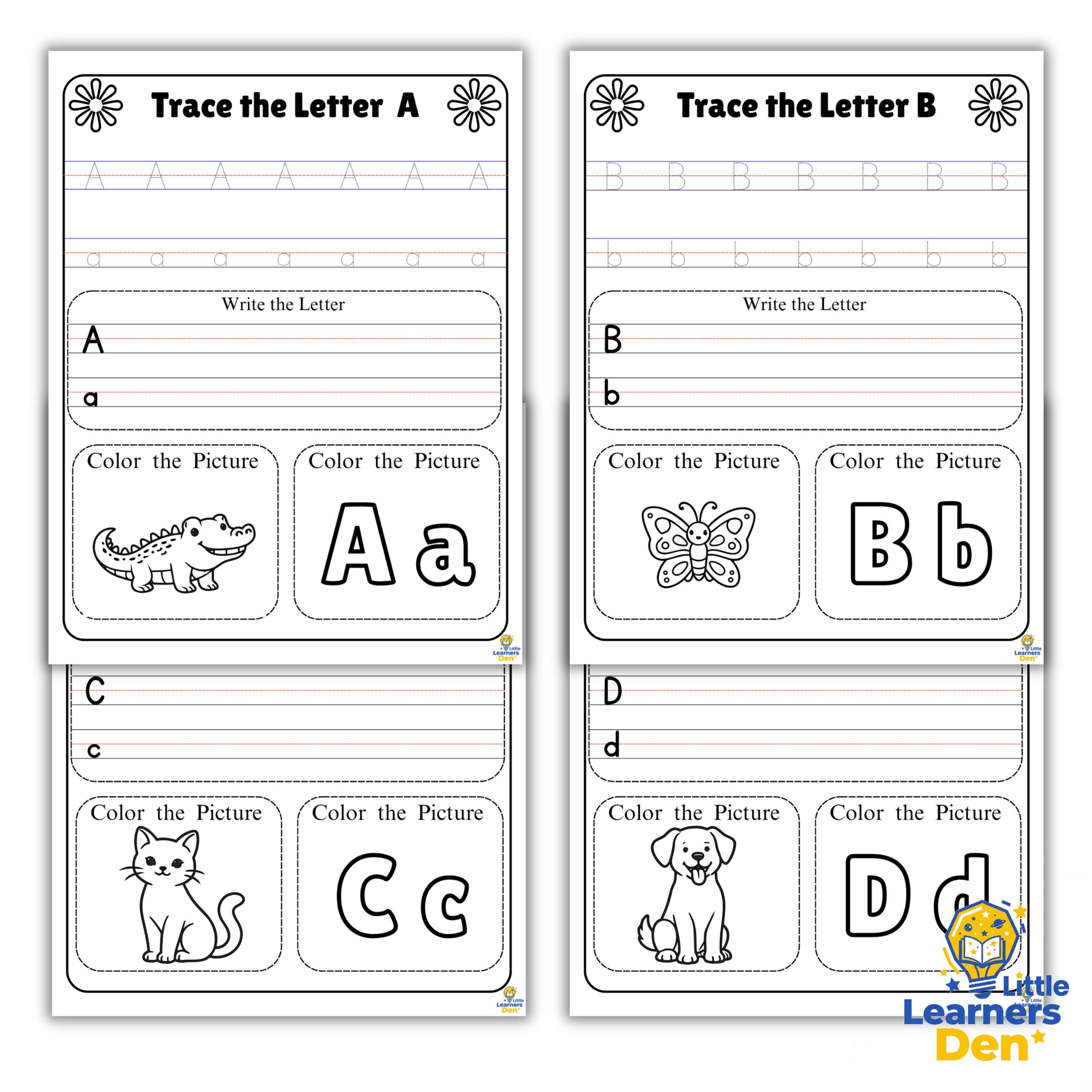 Alphabet Tracing Book Ages 3-5 | Letter Tracing Workbook PDF | PDF INSTANT DOWNLOAD | Digital Product 3 Alphabet Tracing Book Ages 3-5 | Letter Tracing Workbook PDF | PDF INSTANT DOWNLOAD | Digital Product - Image 2