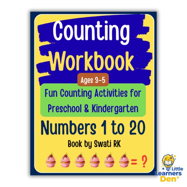 Counting Workbook for Kids Ages 3-5 | Numbers 1 to 20 Counting Activities for Preschool & Kindergarte | Instant Download | Digital Product